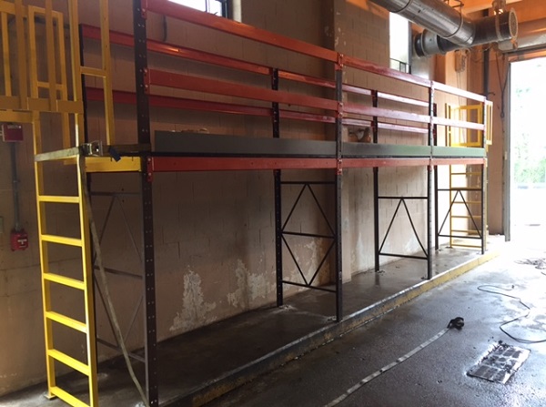 Mezzanine work platform