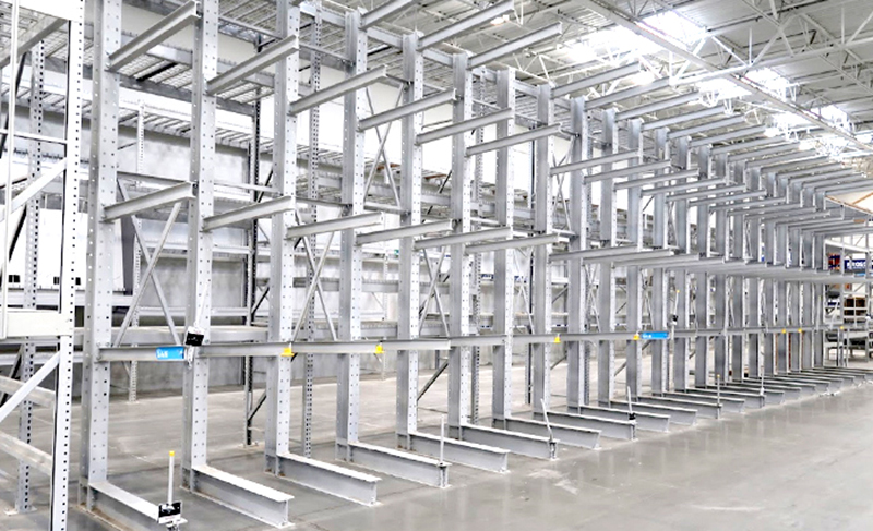 white used cantilever rack