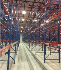 Image of used warehouse pallet racks