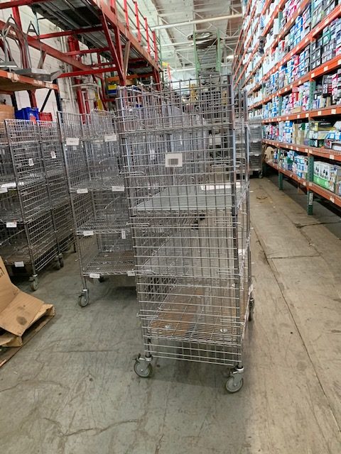 36 inch wide wire carts