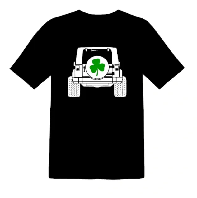 Clover St. Patrick’s Day Shirt designed by JeepWaveDecals.com