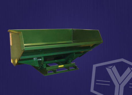 large volume low profile dumpers for warehouses