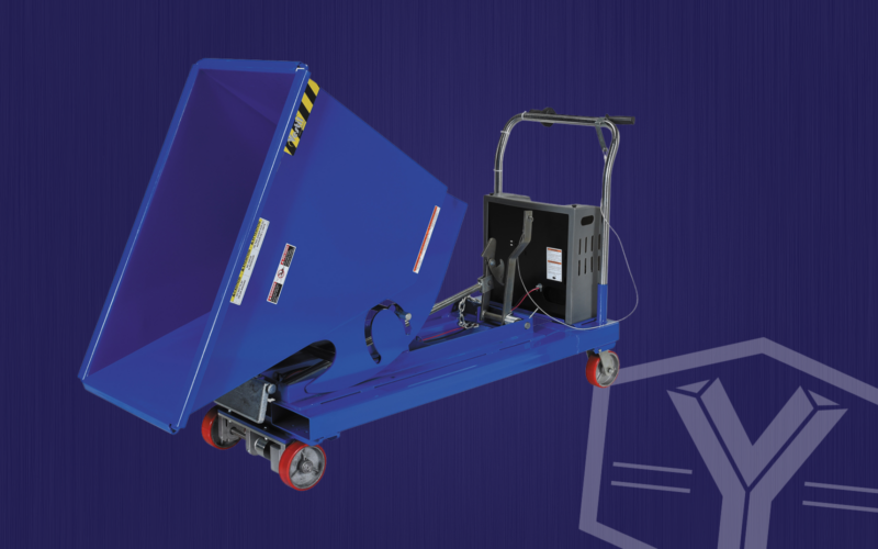 portable metal hoppers for warehouses