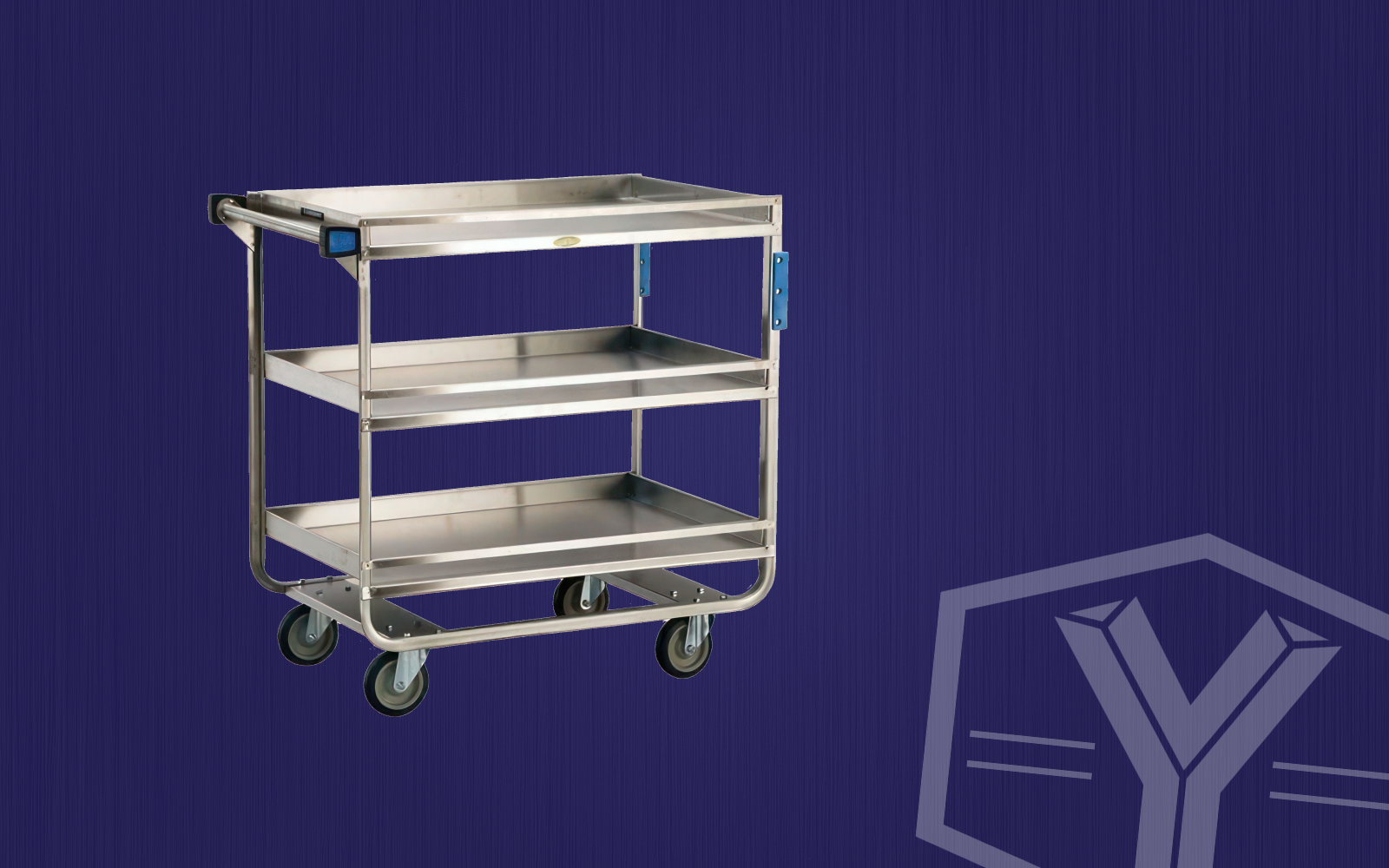 Stainless Guard Rail Utility Carts